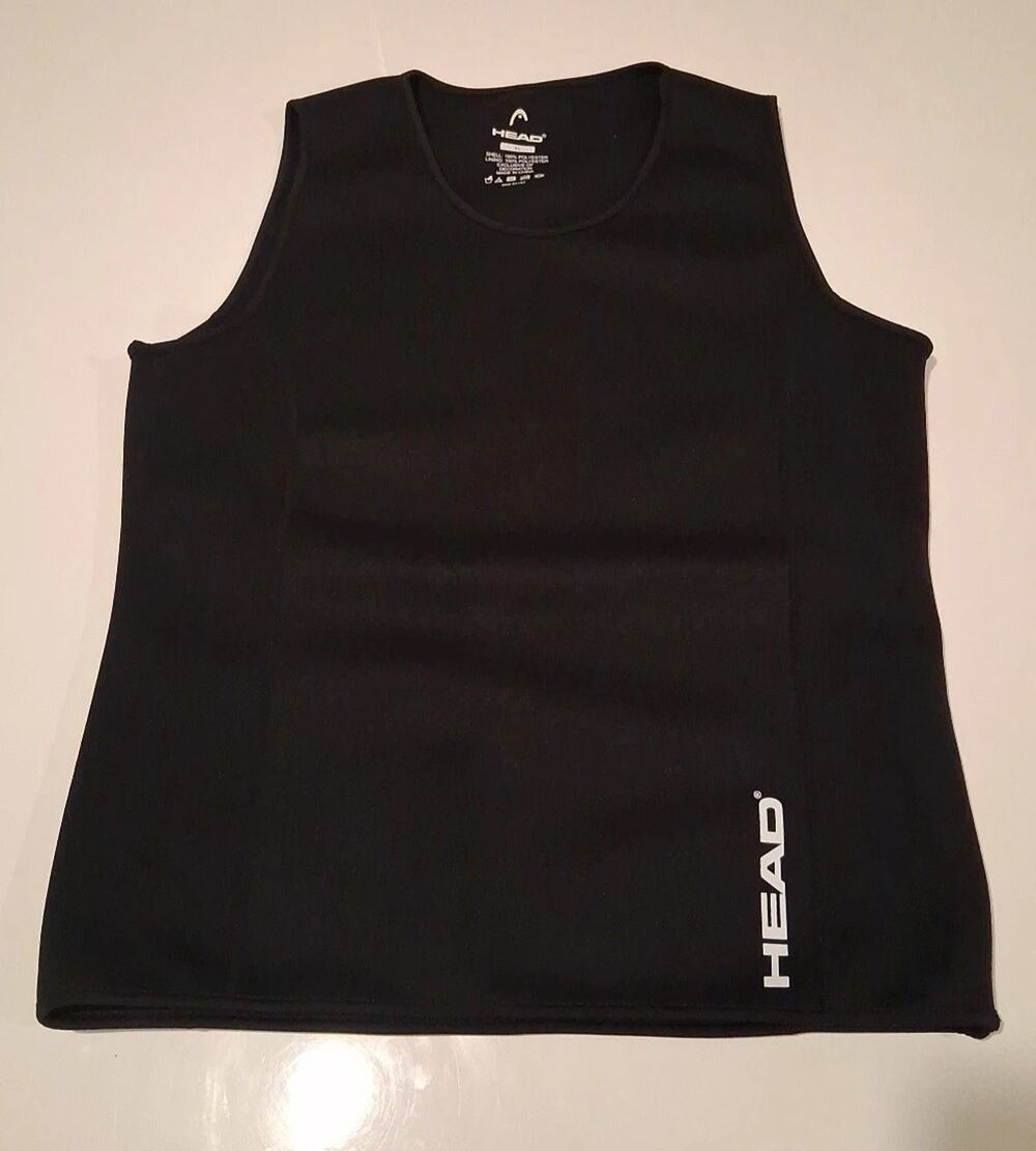 Head Unisex Size Large Wet Vest Slip on Black Polyester Surf Water Beach